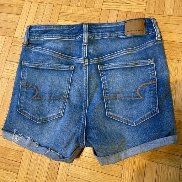 American Eagle Outfitters Pants - American Eagle Hi-Rise Shortie denim shorts size 8